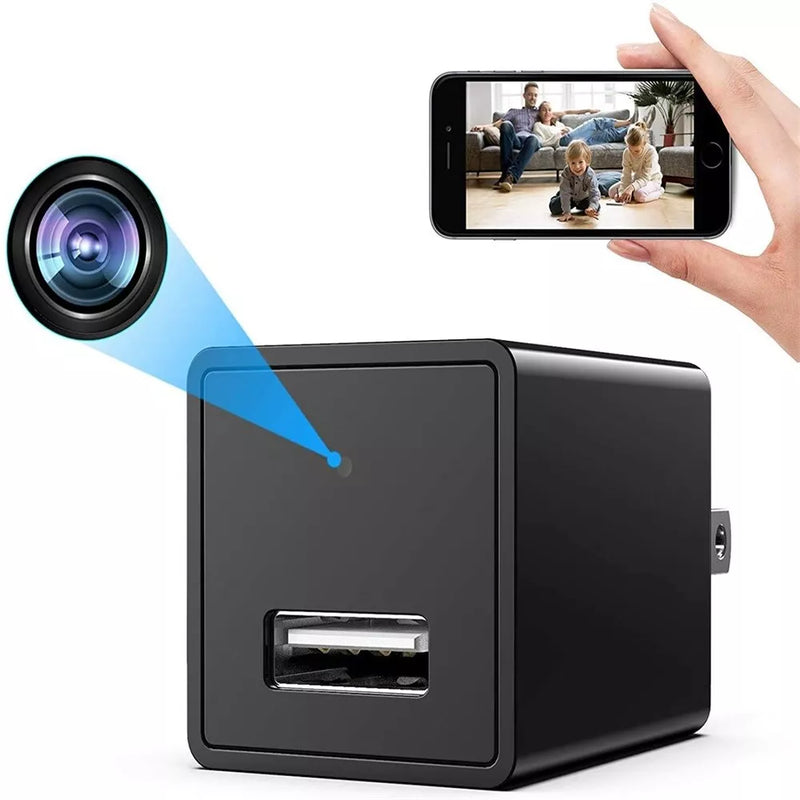 1080P HD Mini Wifi Camera Phone Charger Motion Detection Home Office Security