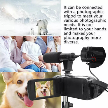 HD 1080P Digital Video Camera Camcorder for YouTube Vlogging with Microphone