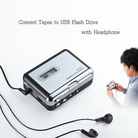 Portable Cassette to MP3 Format Converter Save to USB Flash Drive Music Player