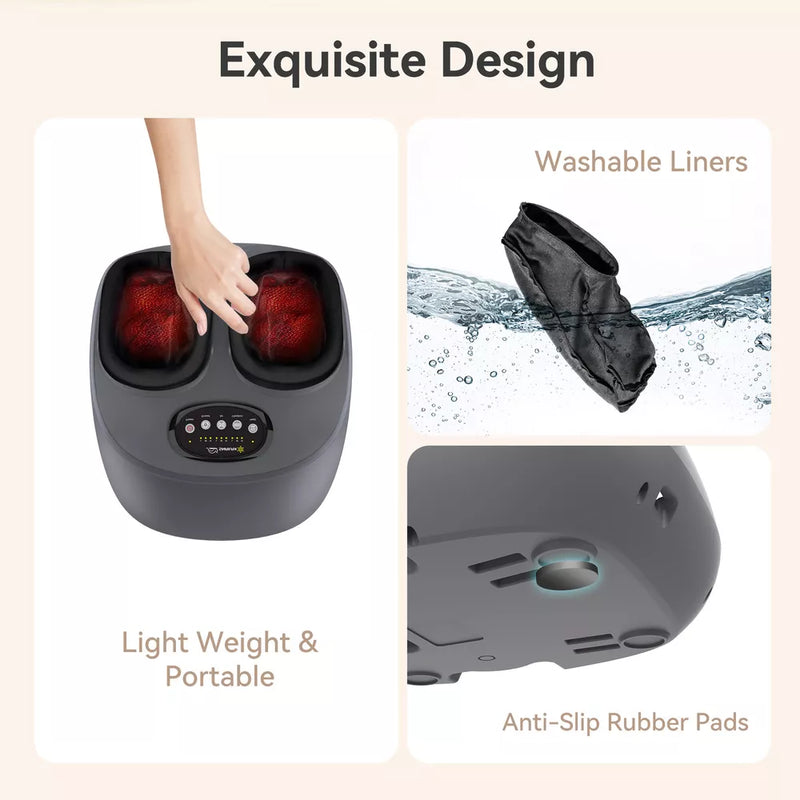 3-in-1 Foot Massager with Heat, Air Compression & Shiatsu Kneading