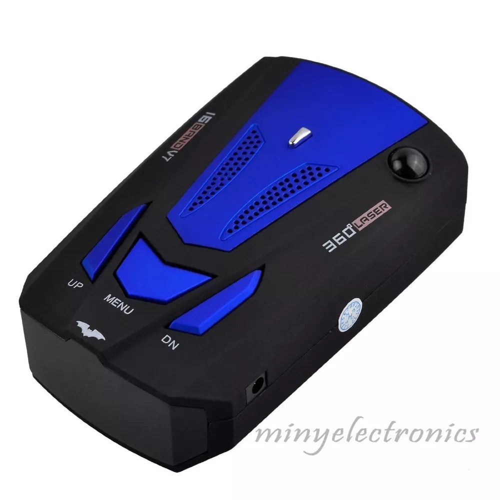 360° Car Radar Detector with GPS – 16-Band V7 Speed & Safety Laser Detection