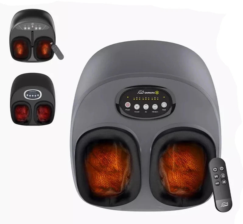 3-in-1 Foot Massager with Heat, Air Compression & Shiatsu Kneading