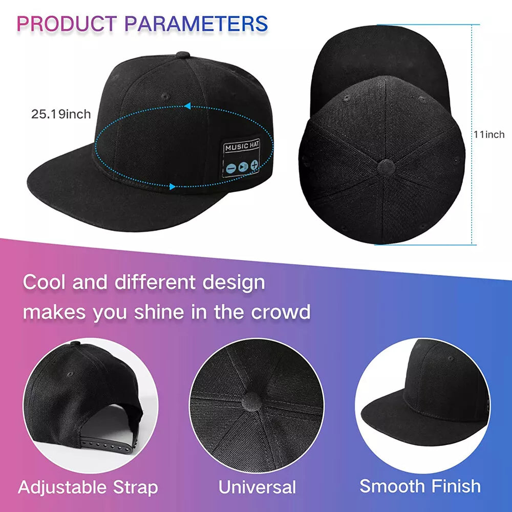 Bluetooth Speaker Baseball Cap – Wireless, Waterproof, and Stylish