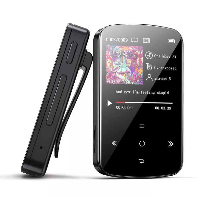 32GB Bluetooth MP3 Player – HiFi Lossless Sound, Voice Recorder, FM Radio & Clip