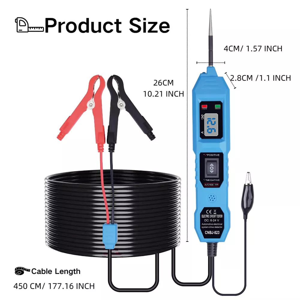 3.5-36V Digital Automotive Car Power Circuit Electrical Tester Probe Test Light