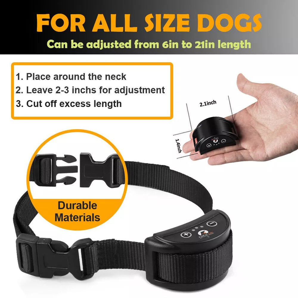 Anti Barking E-Collar – No Bark Dog Training Shock Collar for Small & Medium Dogs