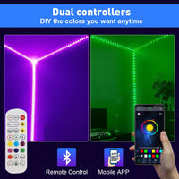 LED Strip Lights 100ft 50ft Music Sync Bluetooth 5050 RGB Room Light