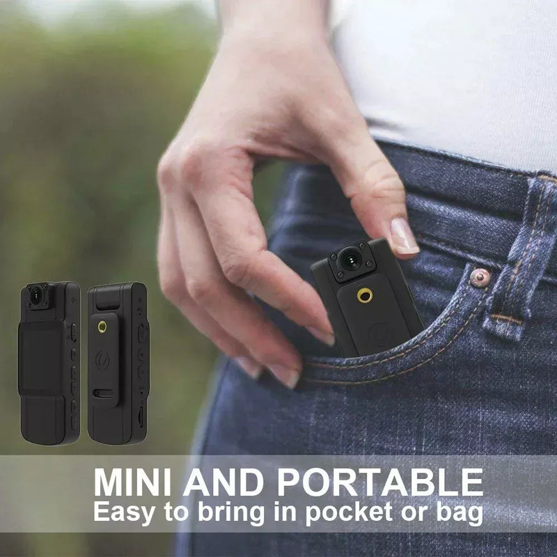 20-Hour 1080P Mini Police Body Camera HD 180° Video DVR with IR Night Vision