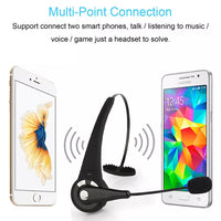 Wireless Bluetooth Noise-Canceling Headset with Boom Mic – Ideal for Truckers