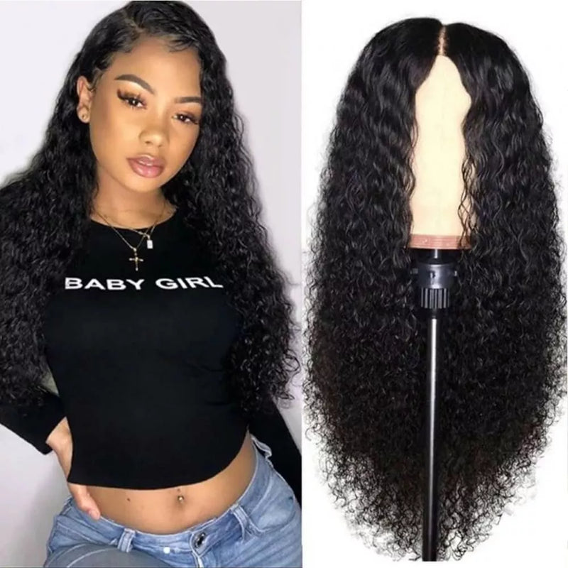 Brazilian Human Hair Lace Front Wig – Long Curly Wavy Wig for Women