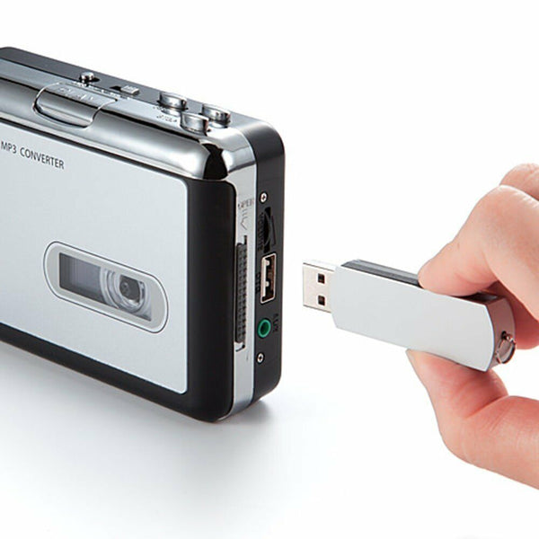 Portable Cassette to MP3 Format Converter Save to USB Flash Drive Music Player
