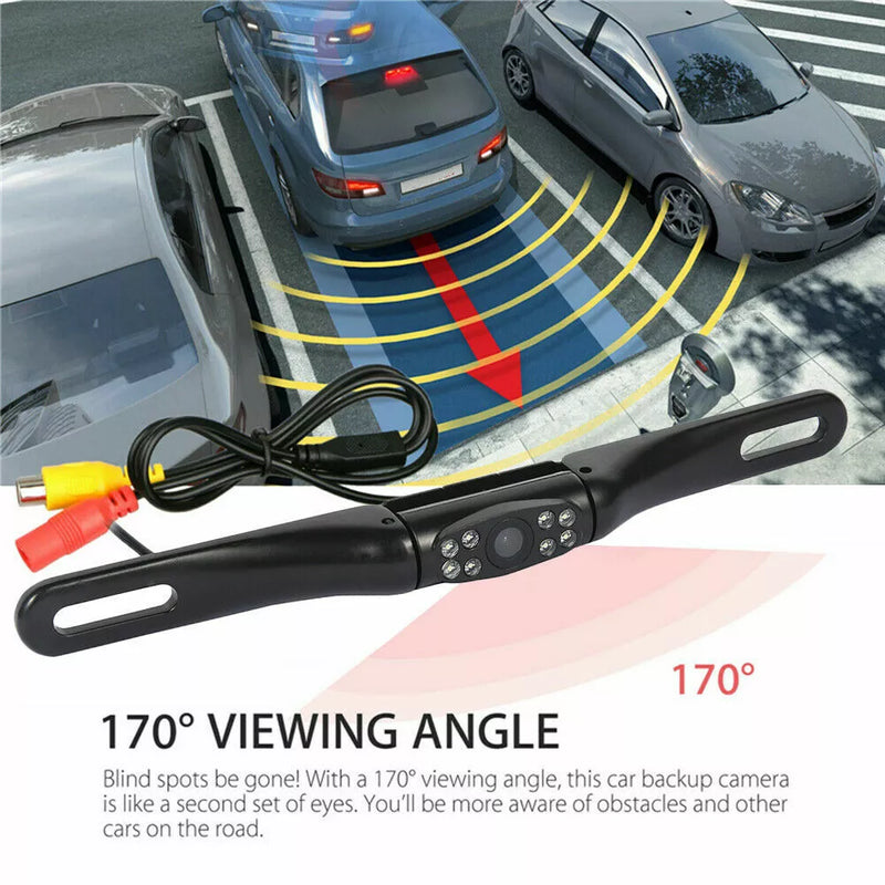 Parking Camera 170° Wide Angle – Waterproof Night Vision Car Rear View Reverse Backup Camera