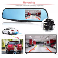 1080P HD Rearview Mirror Car DVR Dual Dash Cam – Front & Rear Video Recorder