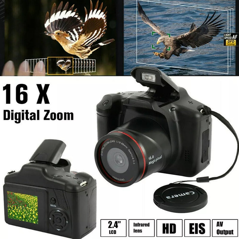 16MP Digital Camera with 16X Zoom & Anti-Shake – 1080P HD, 3.0 Inch LCD Screen, Built-in Mic