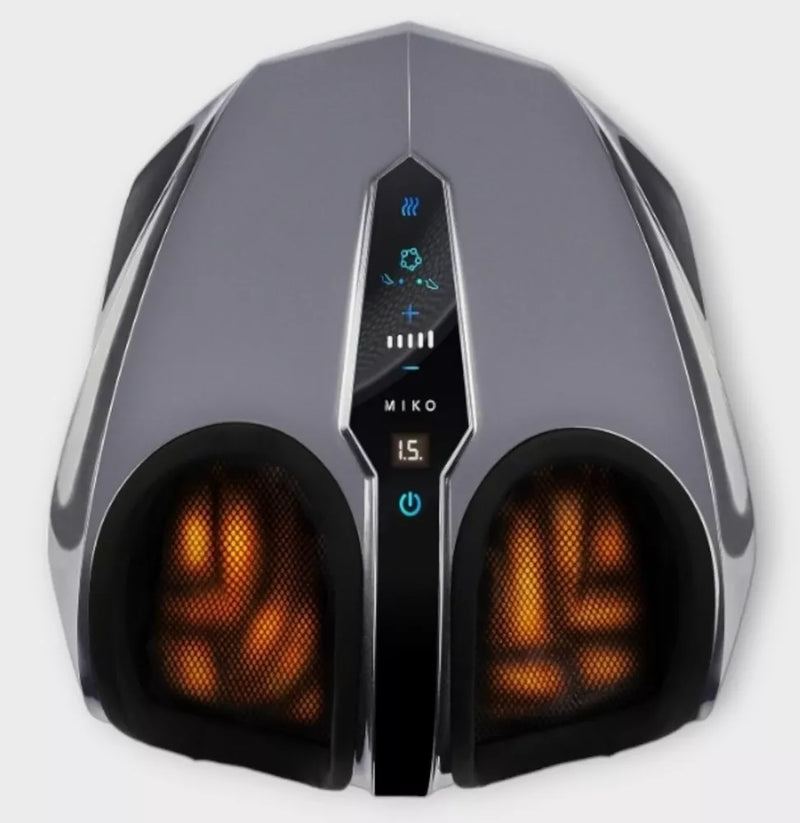 Heated Shiatsu Foot Massager with Air Compression and Rolling Massage