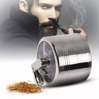 4 PCS Herb Tobacco Grinder Spice Herbal Metal Smoke Crusher with Handle