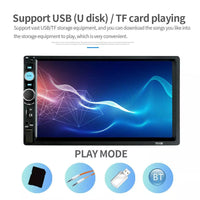 7" Double 2 DIN Car MP5 Player – Bluetooth Touch Screen Stereo Radio with Backup Camera