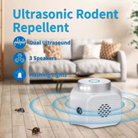 4-in-1 Ultraschall Nagetier Repellent Pest Eichhörnchen Repeller Maus Ratte Abschreckung