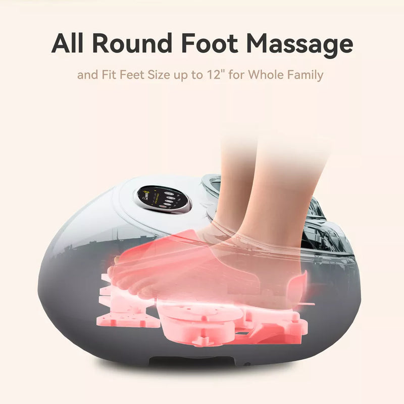 3-in-1 Foot Massager with Heat, Air Compression & Shiatsu Kneading