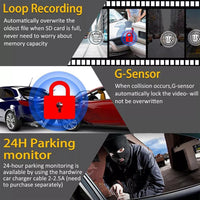 170° WiFi Dash Cam Recorder HD 1080P Car Camera with G-Sensor