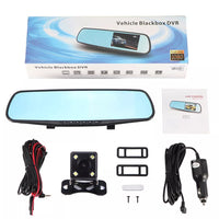 1080P HD Rearview Mirror Car DVR Dual Dash Cam – Front & Rear Video Recorder