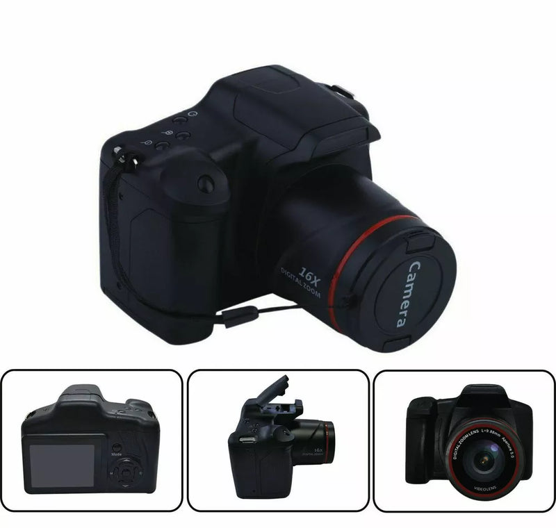 16MP Digital Camera with 16X Zoom & Anti-Shake – 1080P HD, 3.0 Inch LCD Screen, Built-in Mic