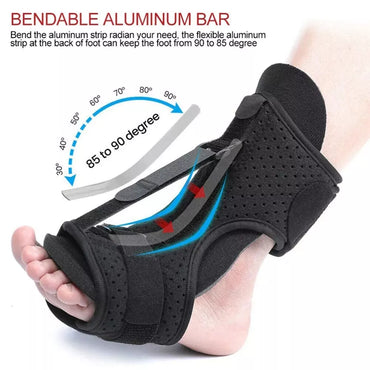 Plantar Fasciitis Night Splint Adjustable Foot Drop Ankle Brace Support