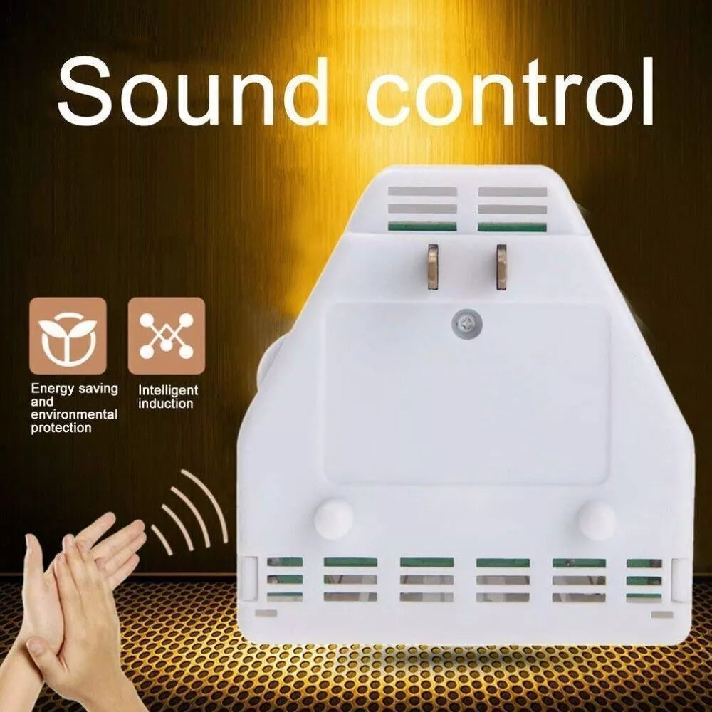 Clapper Sound Activated Clap On/Off Light Switch Wall Socket Adapter