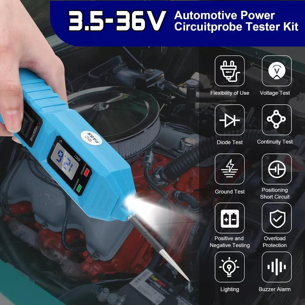 3.5-36V Digital Automotive Car Power Circuit Electrical Tester Probe Test Light