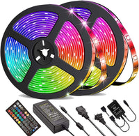 LED Strip Lights 100ft 50ft Music Sync Bluetooth 5050 RGB Room Light