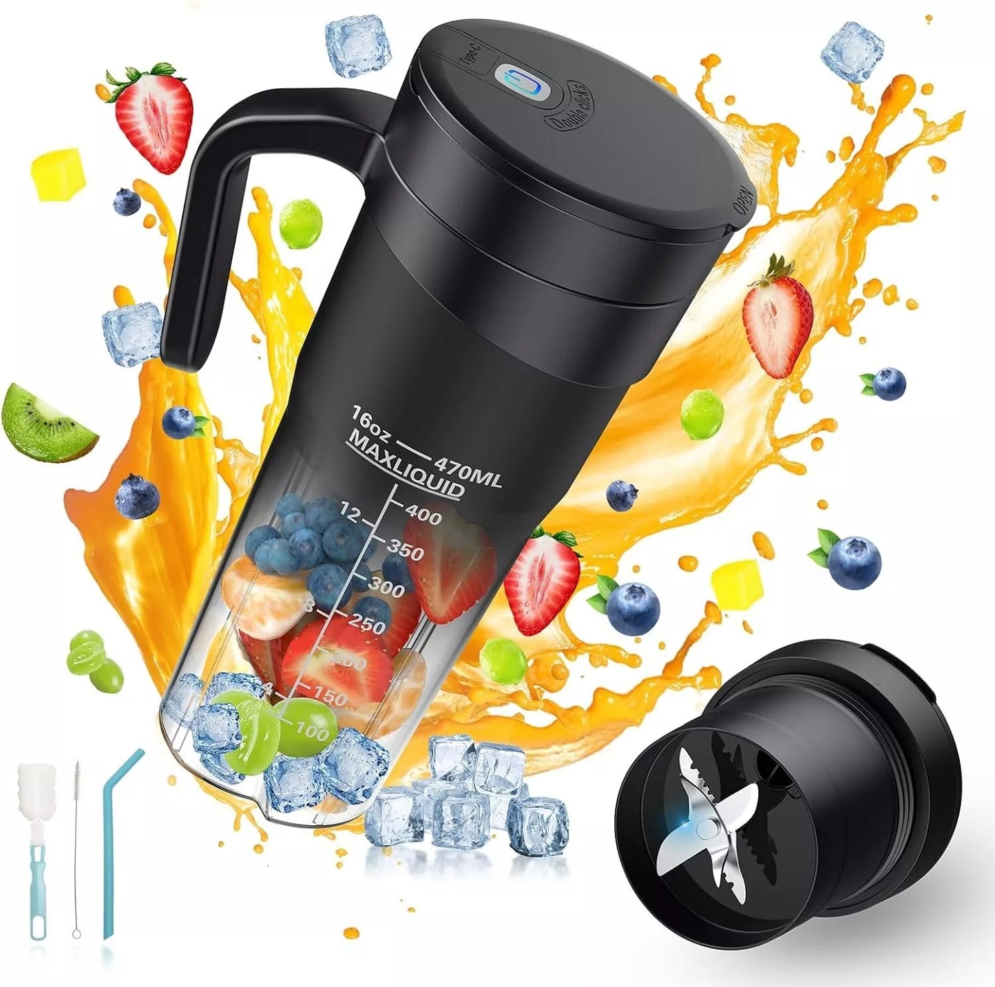 USB Portable Blender for Shakes & Smoothies