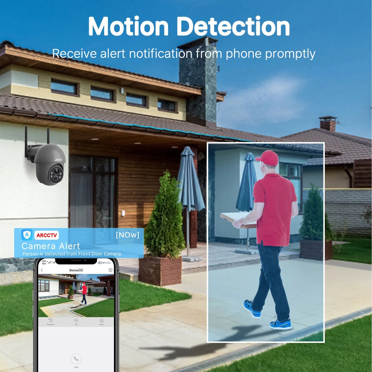 Wireless Solar-Powered Security Camera