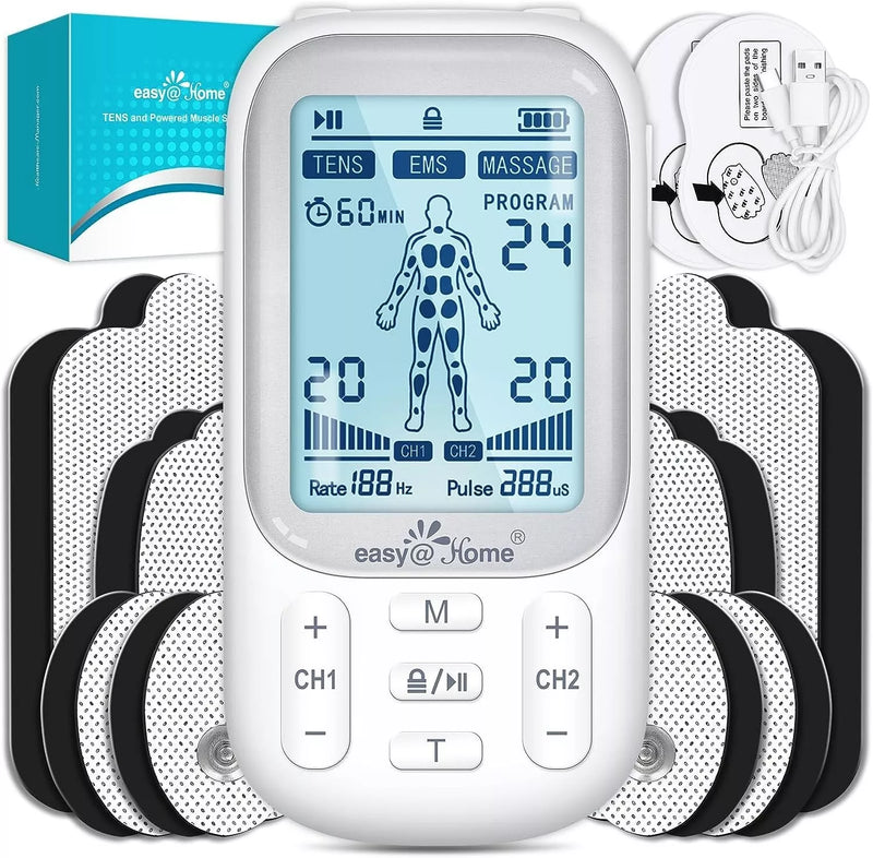 Electronic TENS Unit for Pain Relief and Muscle Stimulation