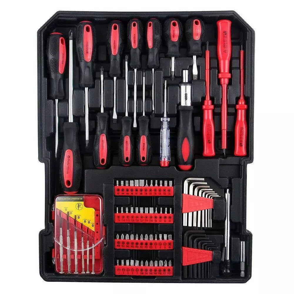 Complete Professional Mechanics Tool Set with Case Box Organizer (799 Pcs)