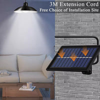 Solar Powered Double Head LED Pendant Light