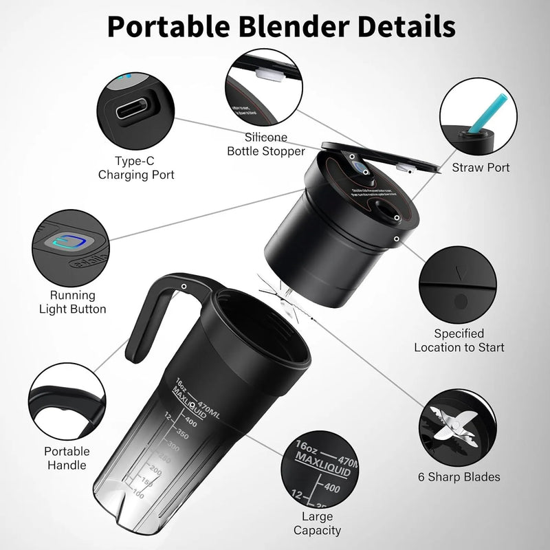 USB Portable Blender for Shakes & Smoothies