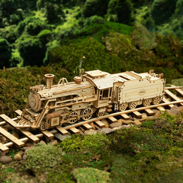 Charming 3D Wooden Adult Train Puzzle 1:80 Scale