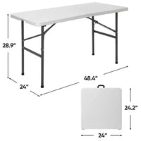 4 FT Portable Folding Table for Party Dining