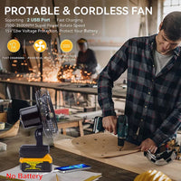 Portable Cordless Jobsite Fan