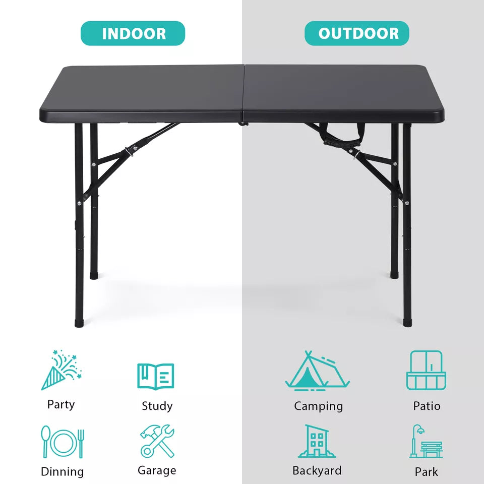 4 FT Portable Folding Table for Party Dining