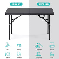 4 FT Portable Folding Table for Party Dining