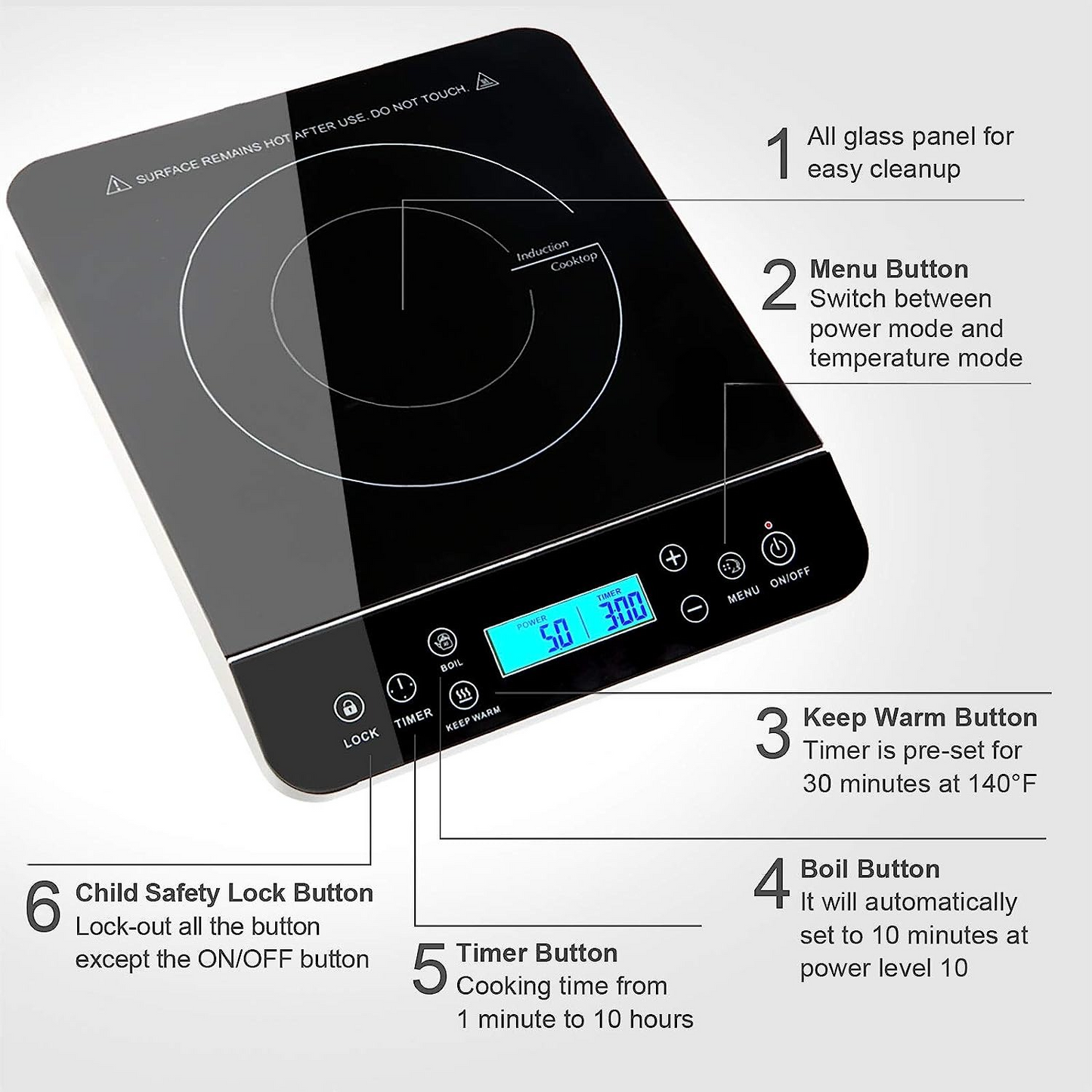 Compact Portable Induction Cooktop