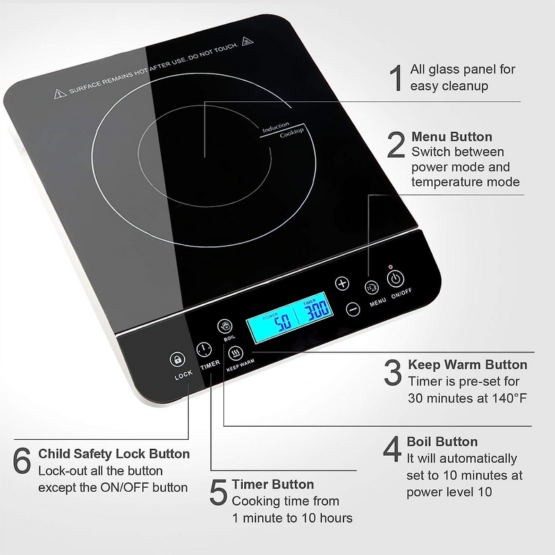 Compact Portable Induction Cooktop