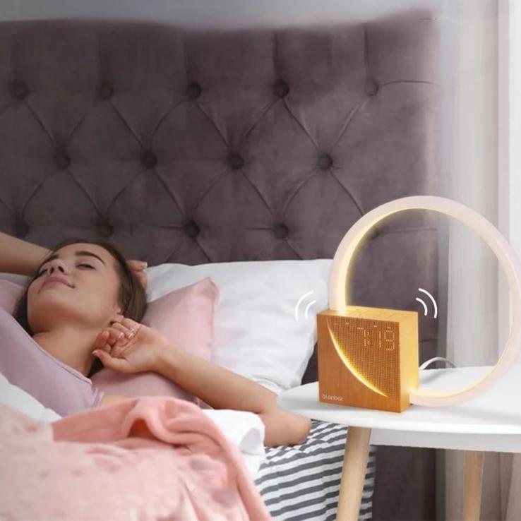 Touch Control Bedside Lamp with Alarm & Natural Sounds