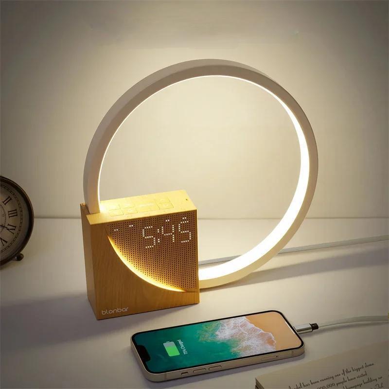 Touch Control Bedside Lamp with Alarm & Natural Sounds