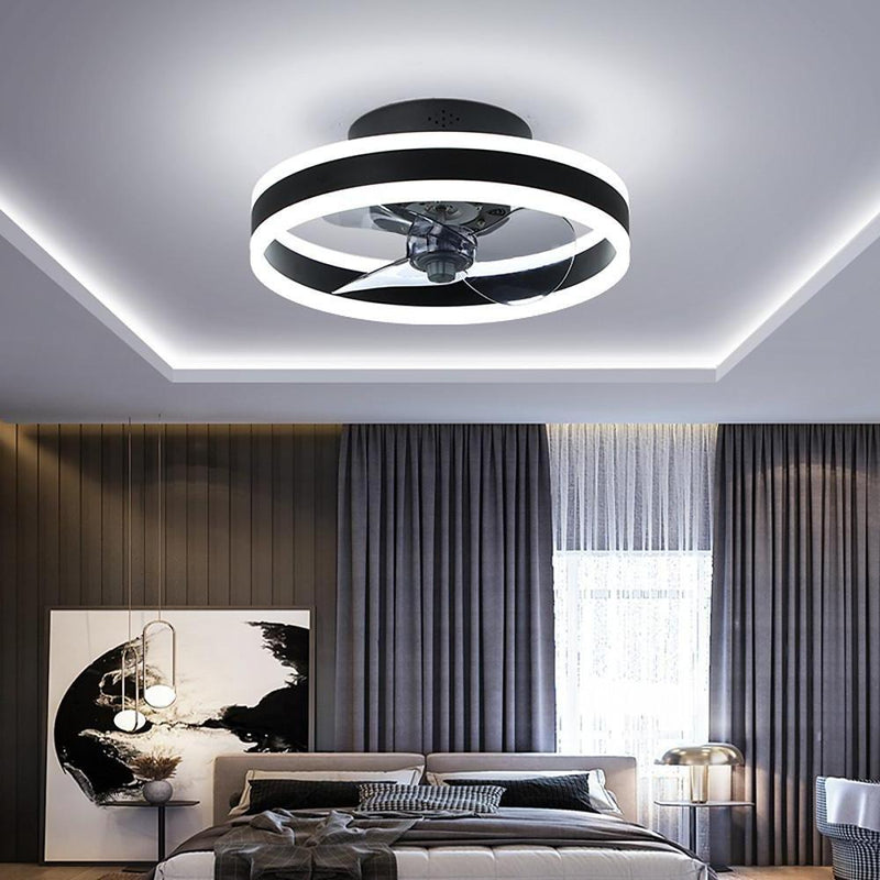 16'' Circular Dimmable LED Ceiling Fan with Light