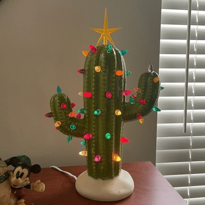 Vintage Ceramic Christmas Cactus