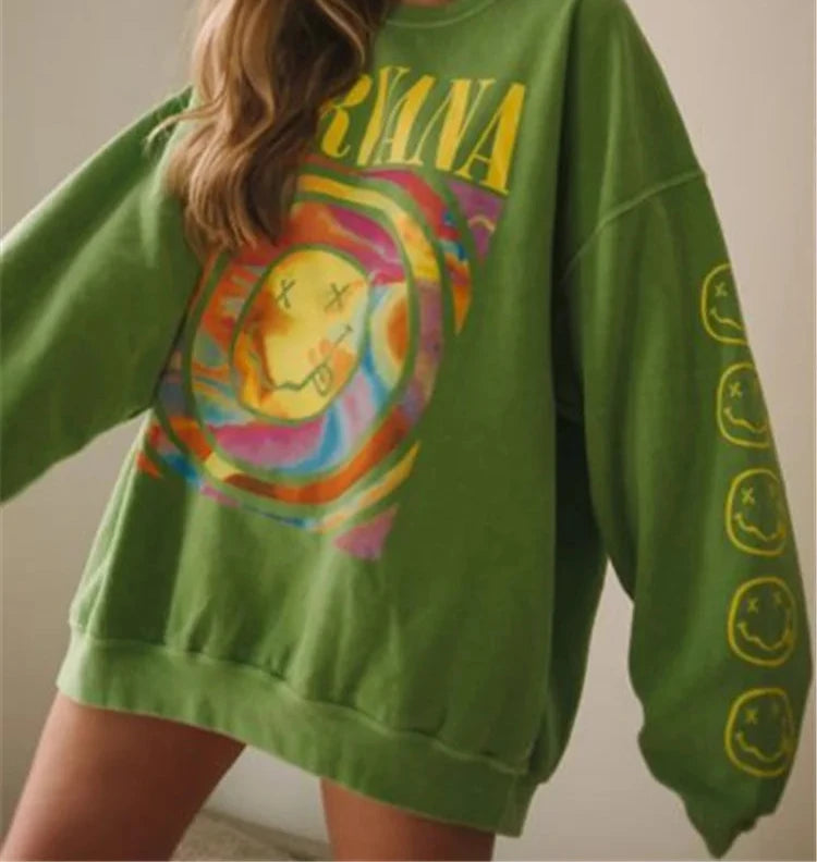 Nirvana Smile Overdyed Sweatshirt