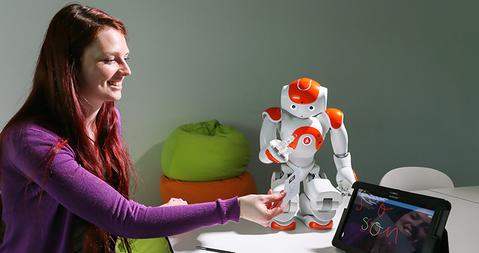 Lawrence, der Hightech-Roboter mit künstlicher Intelligenz 