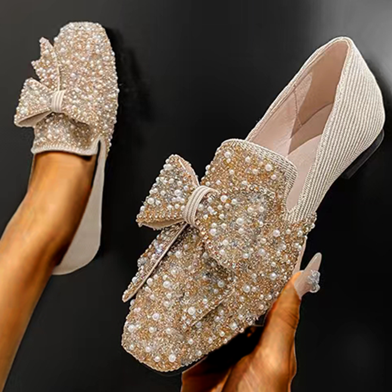 Luciana Beautiful Sparkling Rhinestone Shoes